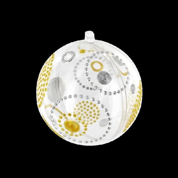 Boll plast - Legeantdelafete - Ø 16 cm - Transparent - Festdekoration - Blandat