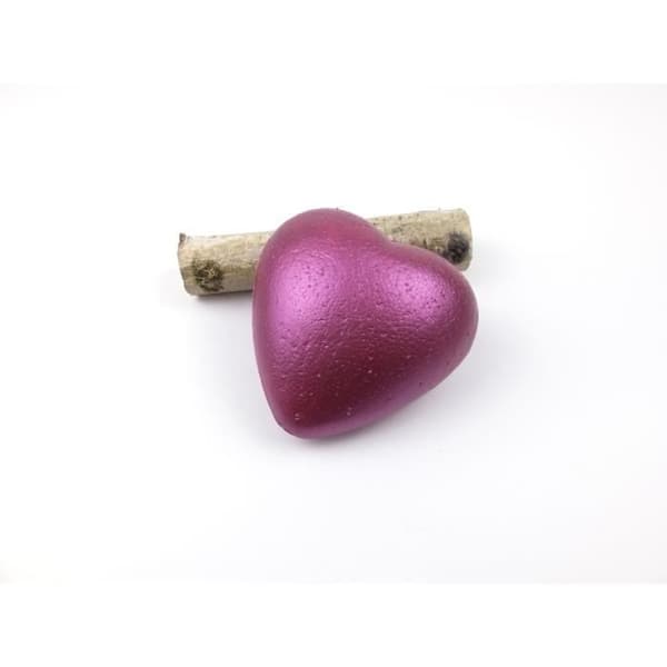 Styropor brandsäkert polystyrenhjärta 9 cm 10 st - Creative frö Vit