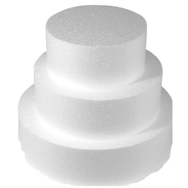 Tårtfat Dummies polystyren Ø 30 / 25 / 20 cm