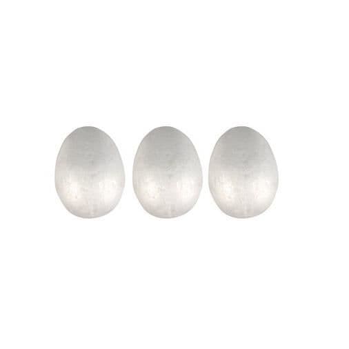 Dekorativa ägg - Ej specificerat - 6,5x8,5 cm - Polystyren - Vit - Inomhus