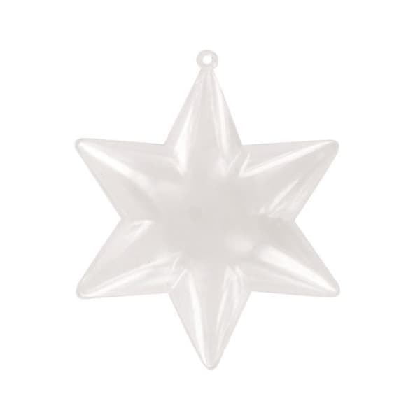 Dekorativ stjärna - MegaCrea - 10 cm - Plexiglas - Inomhus - Blandet