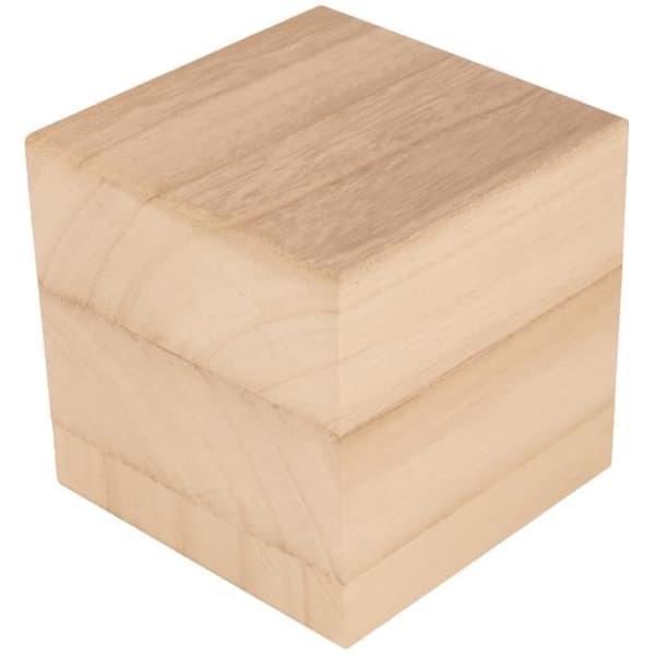 Träkub - 10 cm - 1 st