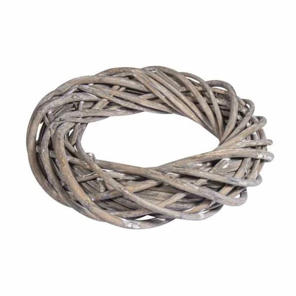 Krona - Ej specificerad - Ø 25cm x 6cm - Grå silver - Väv - Inomhus