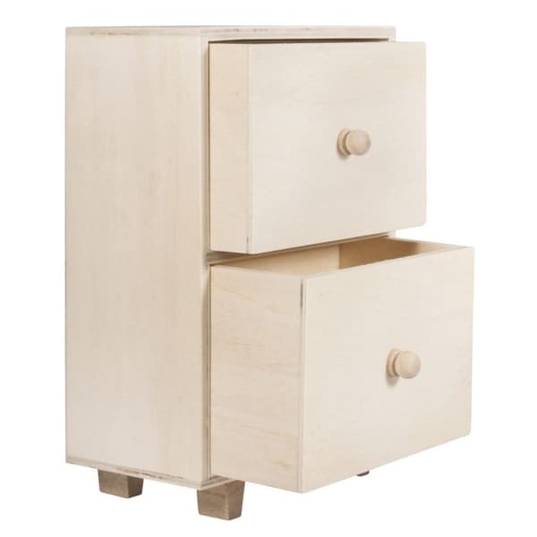 Träkommod på ben 24 cm