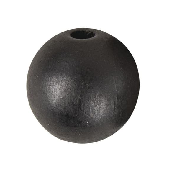 Träkulor - FSC - Ø 30mm - Svart - 4 stycken - Matta