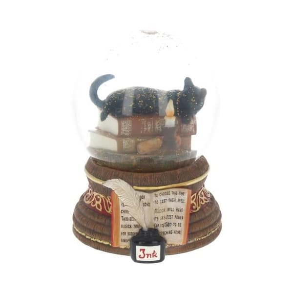 Nemesis Now Witching Hour Cat Snow Globe - 11cm