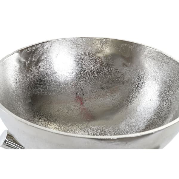 Bordsdekoration Home ESPRIT Silvrig Aluminium Modern 30 x 30 x 28 cm