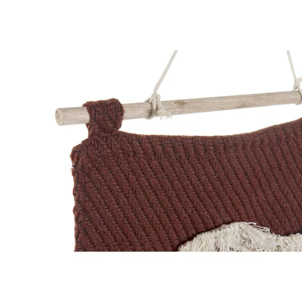Väggdekoration DKD Home Decor Röd Naturell Boho 45 x 2 x 115 cm