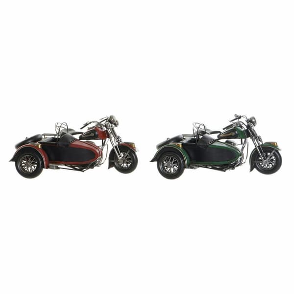 Fordon DKD Home Decor Motorcykel Dekorativ 36 x 24 x 20 cm Vintage (2 antal)