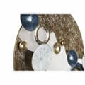 Miniatyrbild 2 av 3: Prydnadsfigur DKD Home Decor Blå Gyllene Metall Vit (52 x 8,3 x 61 cm)