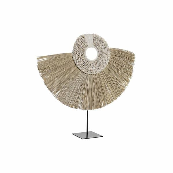 Prydnadsfigur DKD Home Decor Naturell Svart Järn Jute Etnisk (55 x 12 x 53 cm)