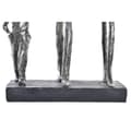 Miniatyrbild 3 av 3: Prydnadsfigur DKD Home Decor Silvrig Svart Harts Modern Familj (26 x 11,5 x 41,5 cm)