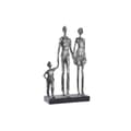 Miniatyrbild 1 av 3: Prydnadsfigur DKD Home Decor Silvrig Svart Harts Modern Familj (26 x 11,5 x 41,5 cm)
