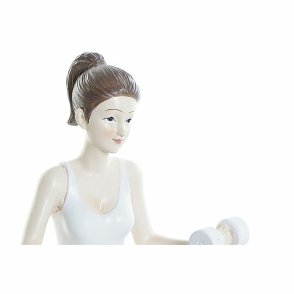 Prydnadsfigur DKD Home Decor Rosa Yoga Scandi 20 x 8 x 16,5 cm