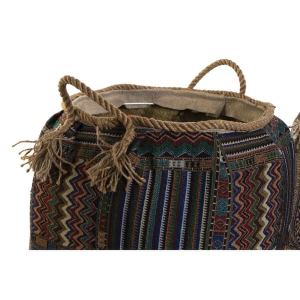 Korg DKD Home Decor Naturliga fibrer 41 x 41 x 40 cm Boho (2 antal)
