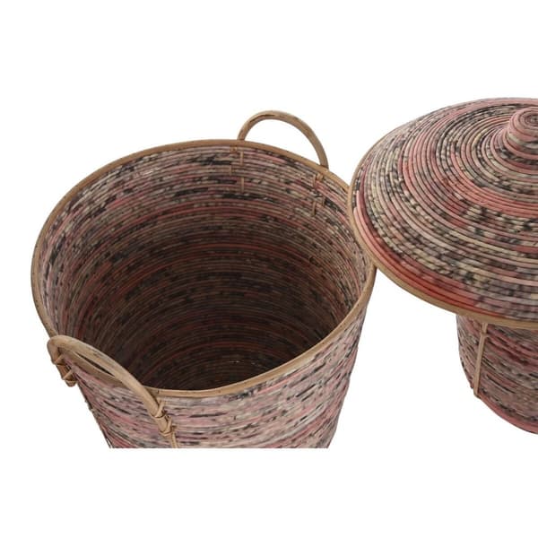 Korg - set DKD Home Decor Rattan (51 x 51 x 67 cm)