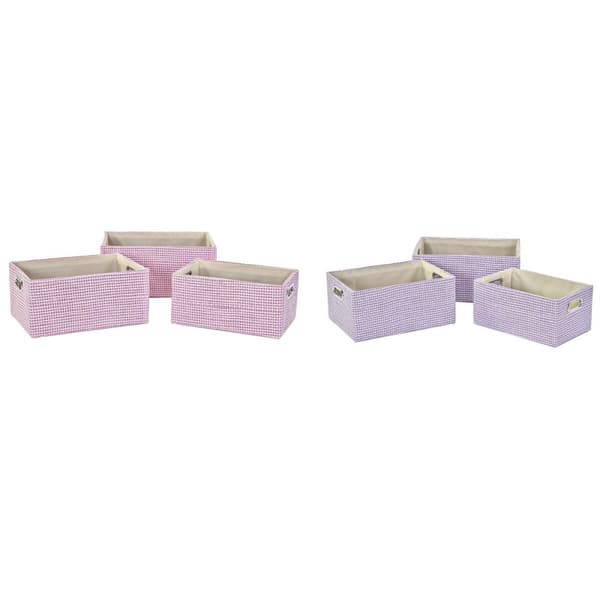Korg - set DKD Home Decor 40,5 x 27,5 x 18 cm Polyester (2 antal)
