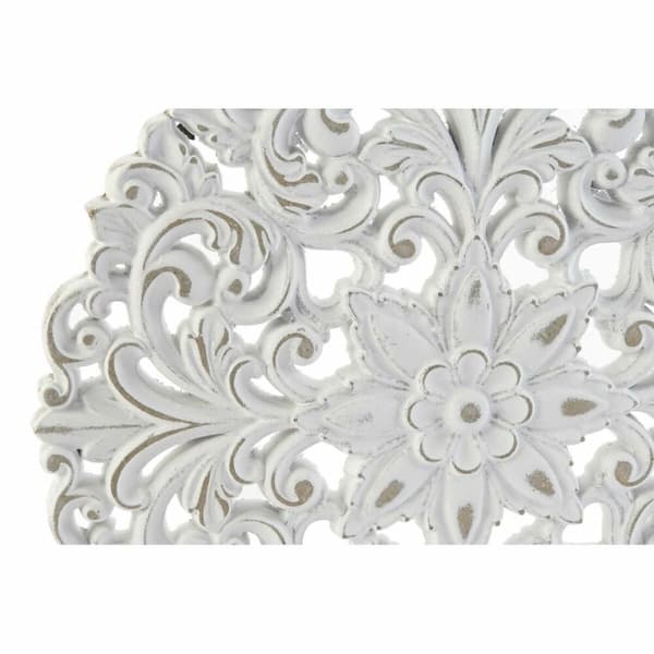 Väggdekoration DKD Home Decor Vit Mandala Indier Antikbehandlad 30 x 2 x 30 cm (2 antal)