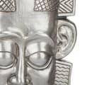 Miniatyrbild 2 av 2: Prydnadsfigur Indier Silvrig Polyresin (17,5 x 36 x 10,5 cm)