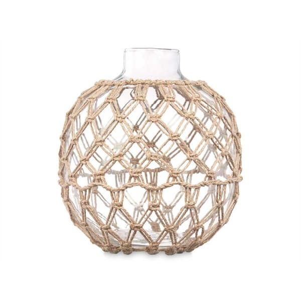 Dekorationsboll Transparent Naturell 21 x 23 cm (4 antal)