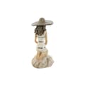 Miniatyrbild 3 av 3: Prydnadsfigur Home ESPRIT Vit Beige Kvinna Medelhavs 12 x 8,5 x 20 cm (2 antal)