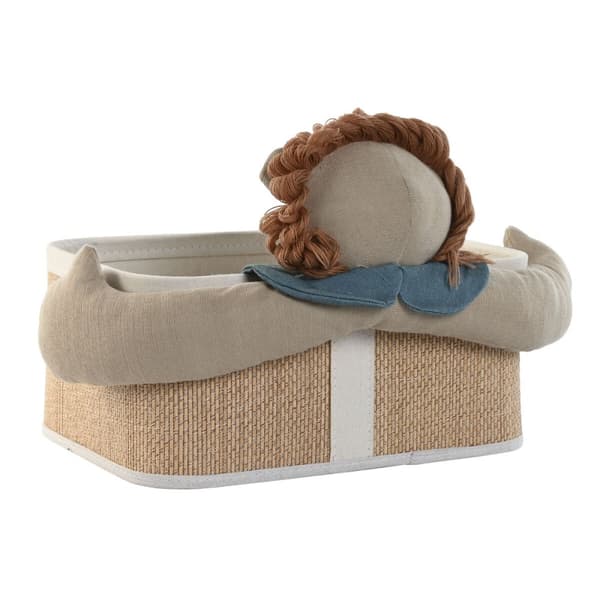 Korg - set Home ESPRIT Grön Naturell 40 x 32 x 27 cm (2 Delar)