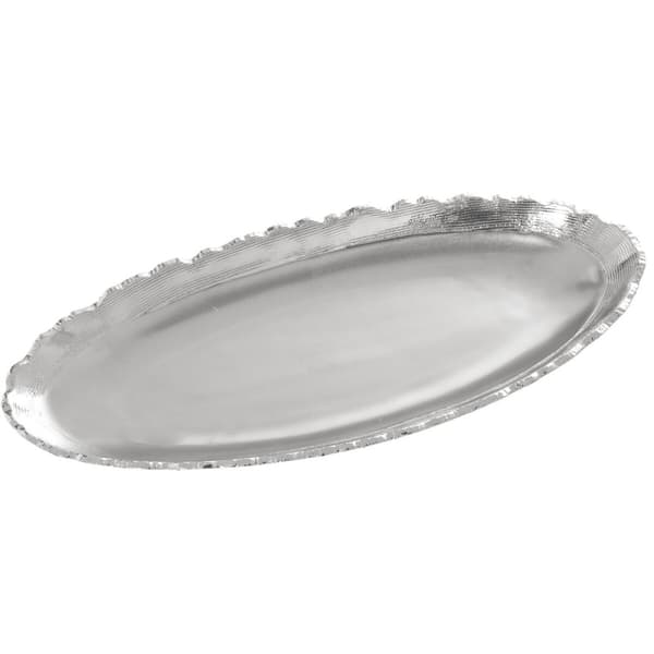 Bordsdekoration Alexandra House Living Silvrig Keramik 5 x 41 x 18 cm