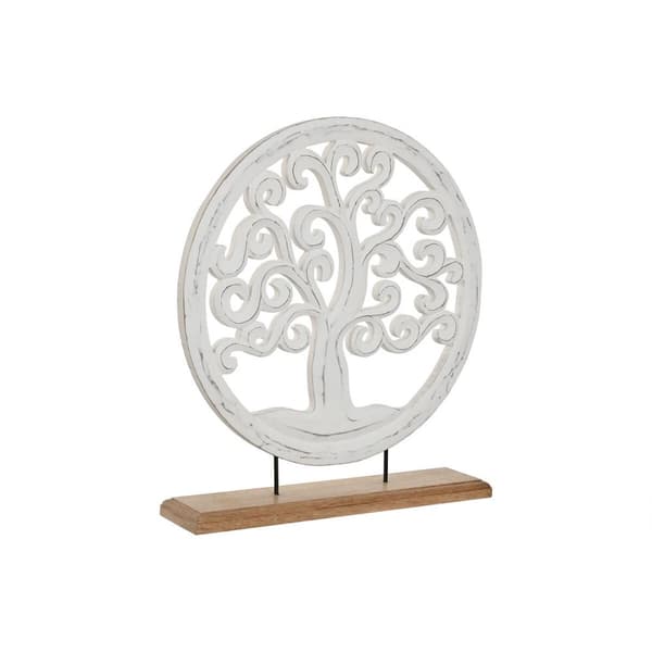 Prydnadsfigur Home ESPRIT Vit Brun Träd Arab 40 x 9 x 45 cm