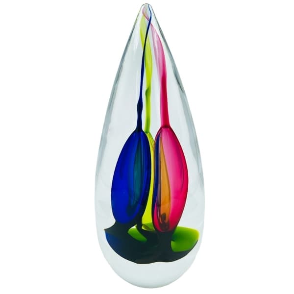 Tricolor Fire, Small - Studio Glashyttan Åhus