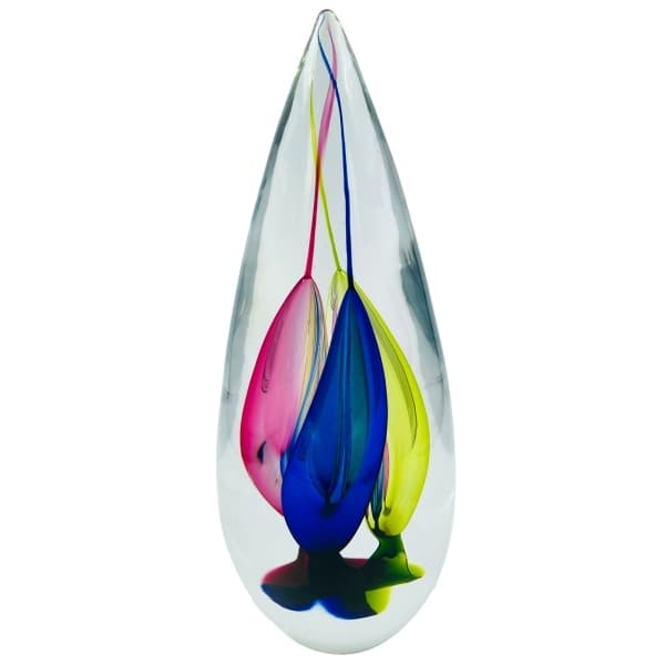 Tricolor Fire, Medium H 30,5cm - Studio Glashyttan Åhus