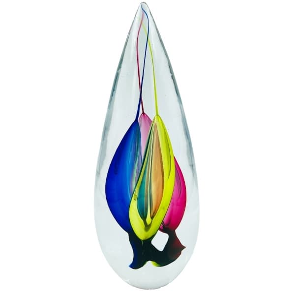 Tricolor Fire, Medium H 30,5cm - Studio Glashyttan Åhus