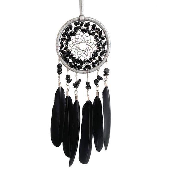 INF Crystal Car Charm - Elegant Fjer Ornament Sort