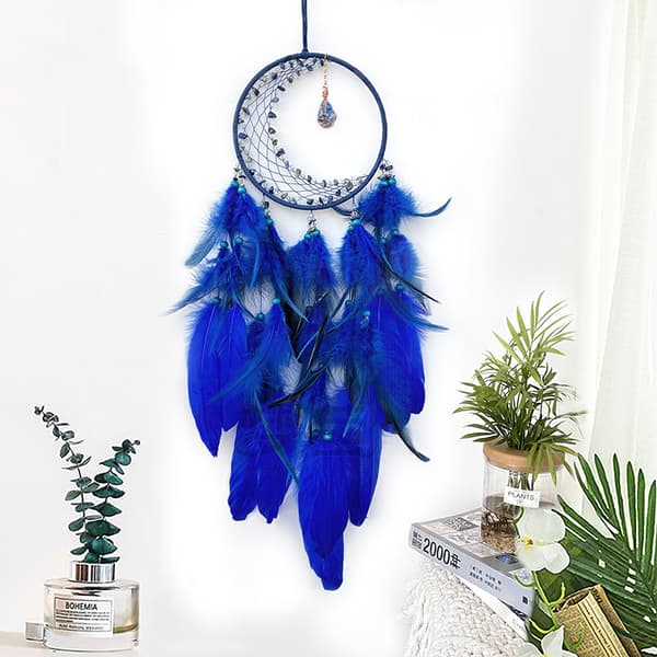 INF Crystal Moonstone Dream Catcher Sininen