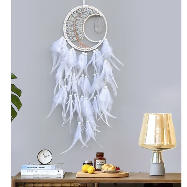 INF Håndlaget Dreamcatcher Veggoppheng Hvit