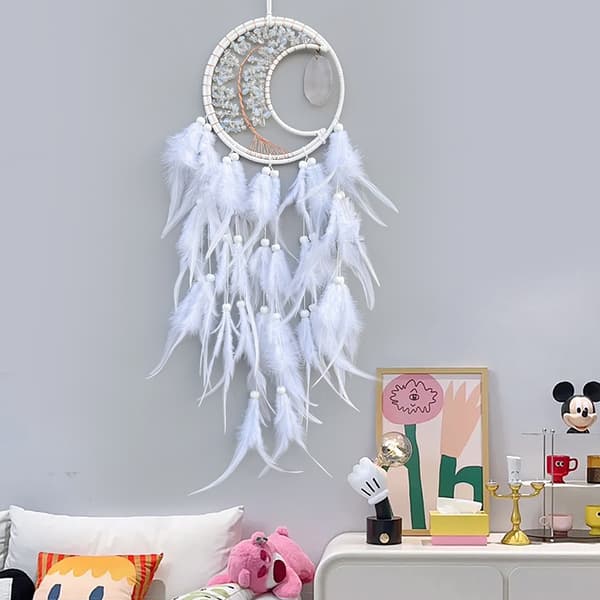 INF Håndlaget Dreamcatcher Veggoppheng Hvit