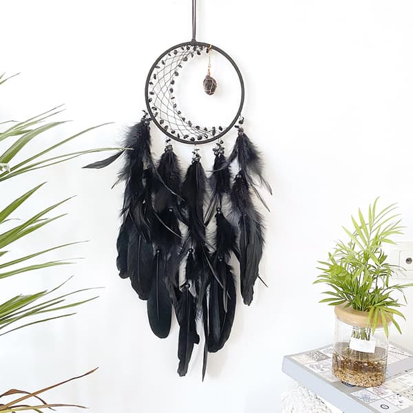 INF Crystal Moonstone Dream Catcher Musta