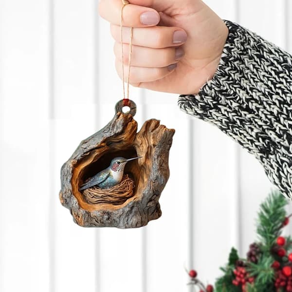 INF Akryl Hummingbird Ornament - Farverig hængende dekoration