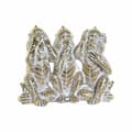 Miniatyrbillede 1 af 2: Dekorativ figur DKD Home Decor Gylden Harpiks Tropisk Afklædt 21 x 11 x 16,2 cm