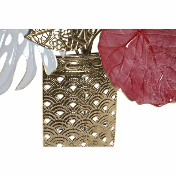 Vægdekoration DKD Home Decor Metal Cvetlice (66 x 13 x 74 cm)