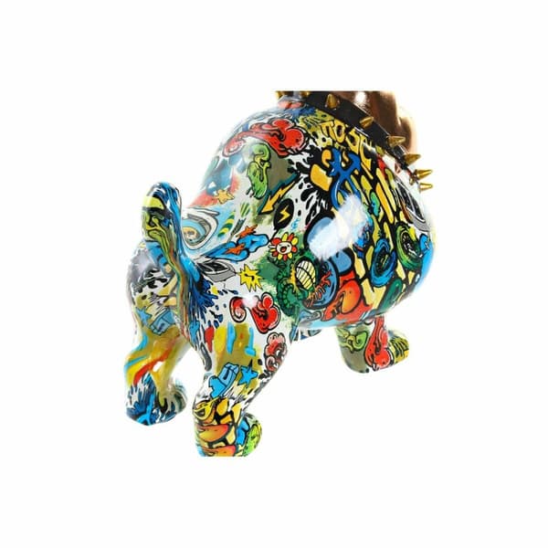 Dekorativ figur DKD Home Decor 21 x 16 x 20,5 cm Gylden Bulldog Multifarvet