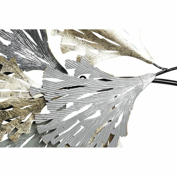 Vægdekoration DKD Home Decor Grå Gylden Metal (65 x 10 x 134.6 cm)