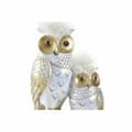 Miniatyrbillede 2 af 3: Dekorativ figur DKD Home Decor 14,5 x 9 x 26 cm Ugle Gylden Hvid