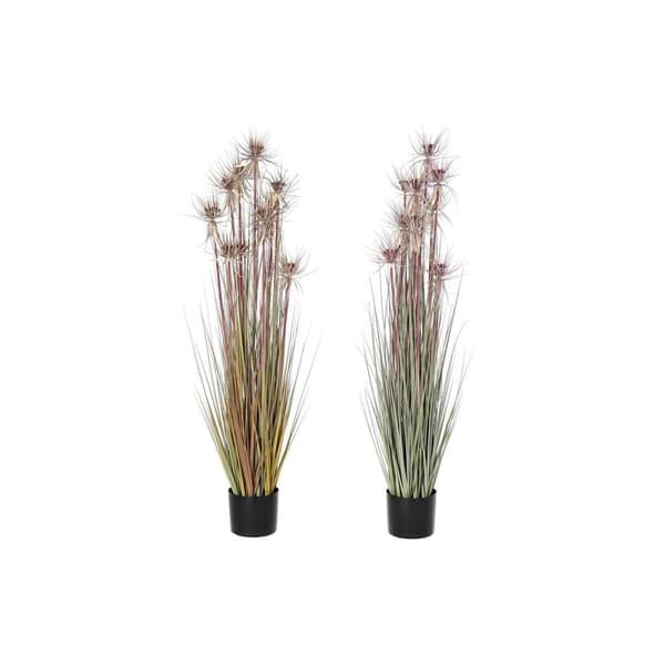Dekorativ plante DKD Home Decor Brun Polyetylen Grøn PVC 40 x 40 x 120 cm (2 enheder)