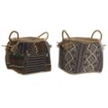 Miniatyrbillede 1 af 3: Kurv DKD Home Decor 30 x 30 x 30 cm Naturlig fiber Boho (2 enheder)