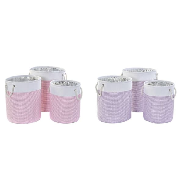 Kurvesæt DKD Home Decor Polyester 40 x 40 x 49 cm (2 enheder)