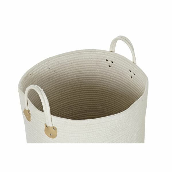 Kurvesæt DKD Home Decor 40 x 40 x 52 cm Naturlig fiber Boho (2 enheder)
