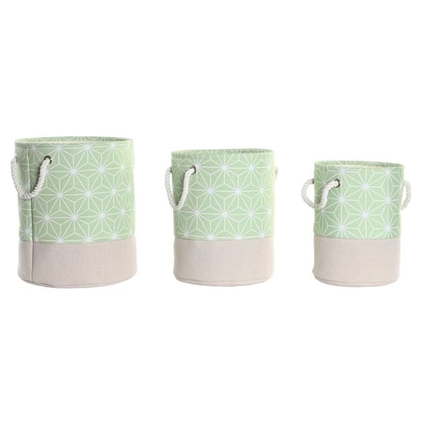 Kurvesæt DKD Home Decor Polyester EVA Geometri (30 x 30 x 35 cm)