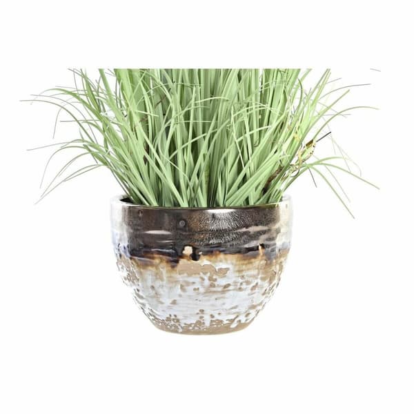 Dekorativ plante DKD Home Decor Porcelæn Pink Polyetylen Gul 20 x 20 x 66 cm (2 enheder)