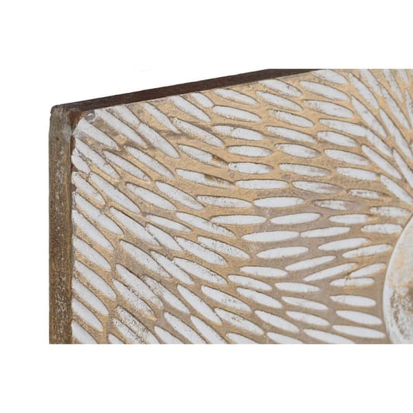 Vægdekoration DKD Home Decor Træ MDF (120 x 4 x 120 cm)