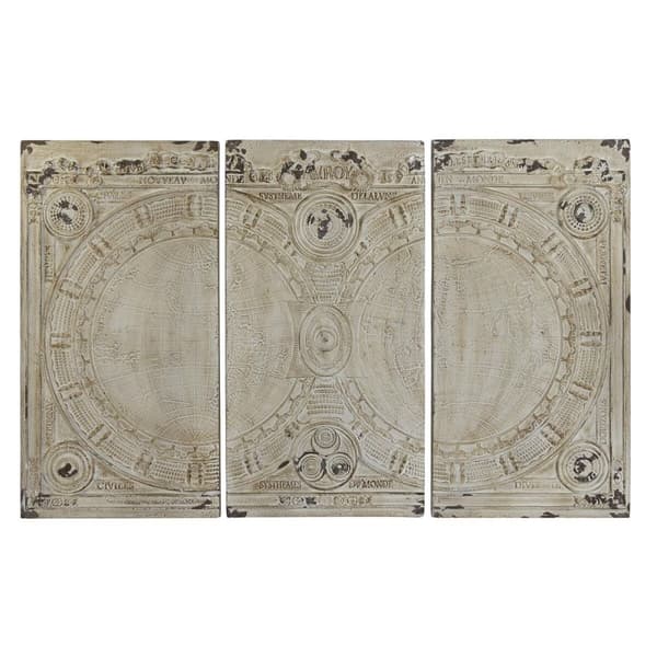 Vægdekoration DKD Home Decor Beige Neoklassisk 178 x 4 x 112 cm (3 Dele)